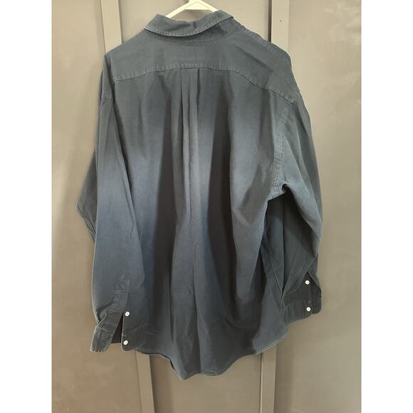Ralph Lauren Blake navy blue long sleeve button down men’s shirt size XL - Picture 6 of 6